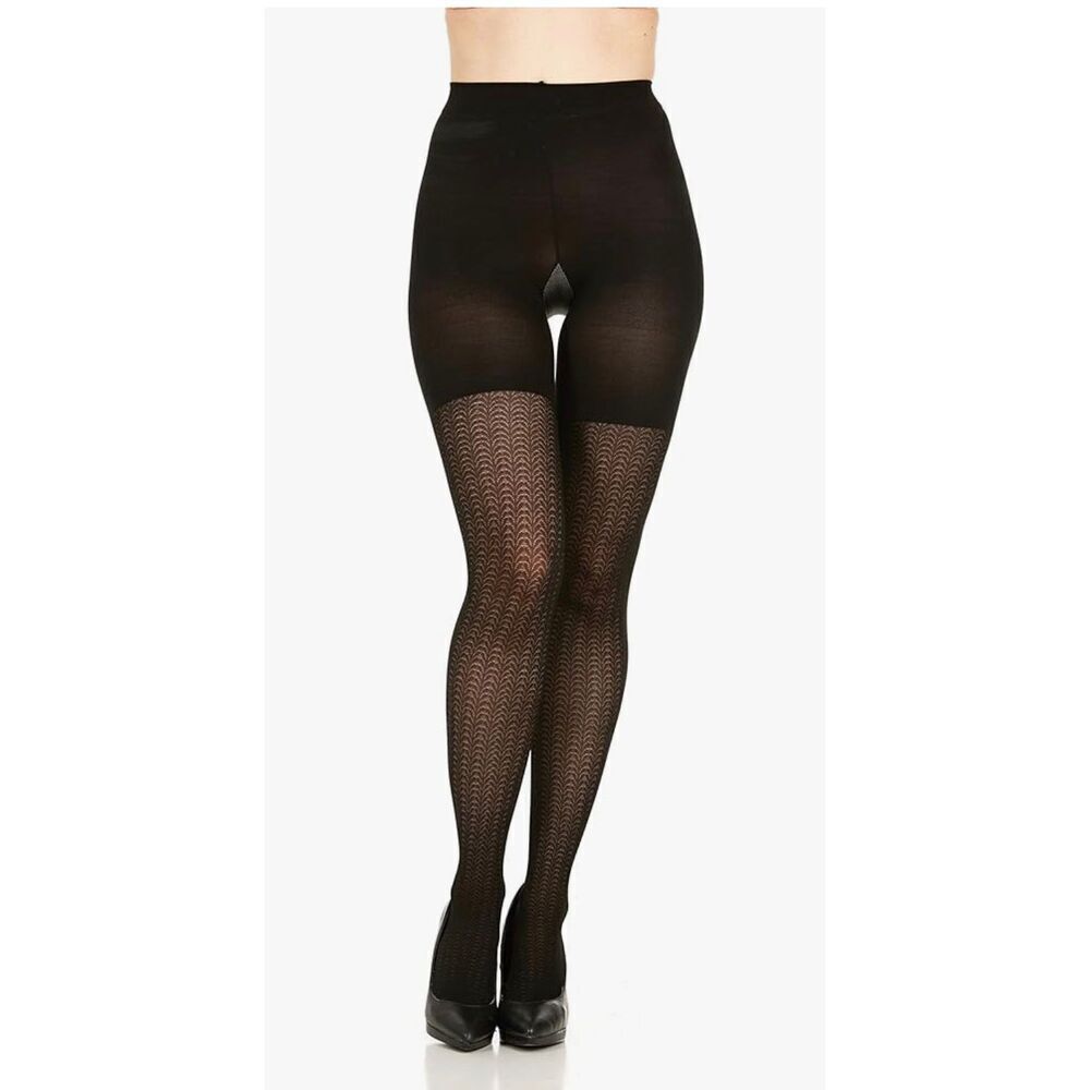 LOT OF TWO Spanx NEW black shaping tights S/M wish bone hosiery